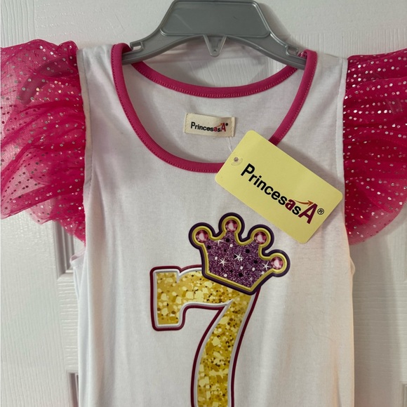 7th Birthday Dress - Girls 6/7 -NWT - Picture 2 of 3
